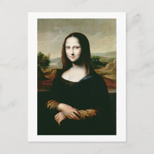 Carte Postale Mona Lisa, copie du tableau de Leonardo da Vin