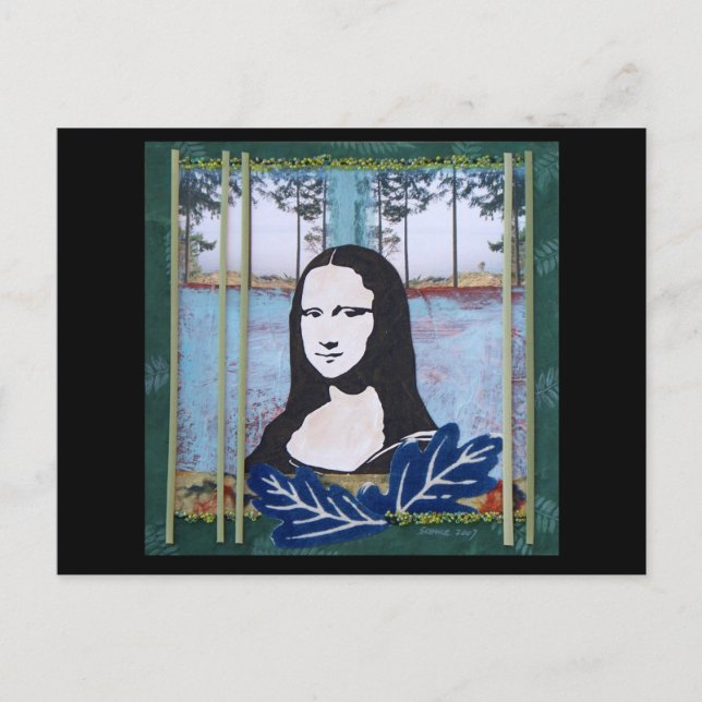 Carte Postale Mona Lisa dans le pays (Devant)