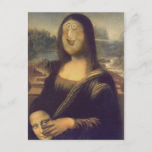 Carte Postale Mona Lisa Démasquée