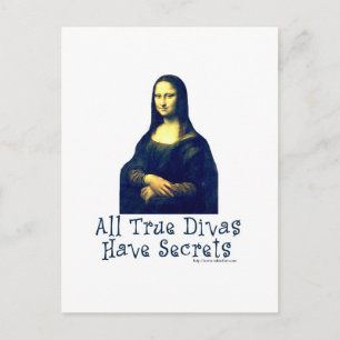 Carte Postale Mona Lisa Diva Secrets