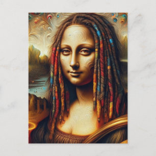 Carte Postale Mona Lisa Dreadlocks