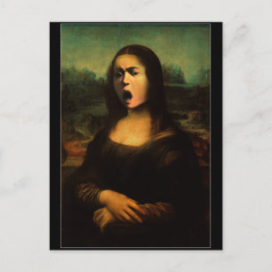 Carte Postale Mona Lisa du Caravaggio