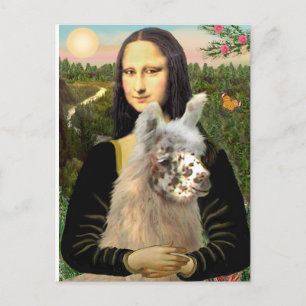 Carte Postale Mona Lisa & Her Llama