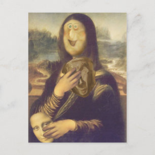 Carte Postale Mona Lisa indécise