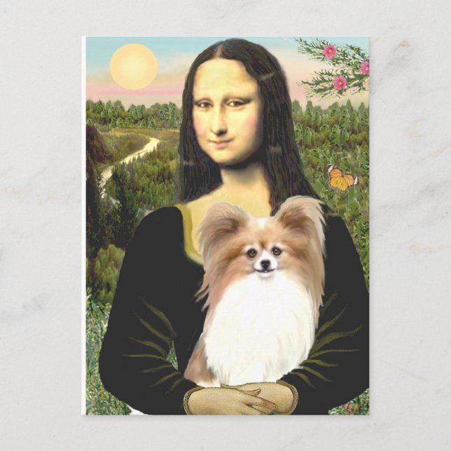 Carte Postale Mona Lisa - Papillon 4 (Devant)