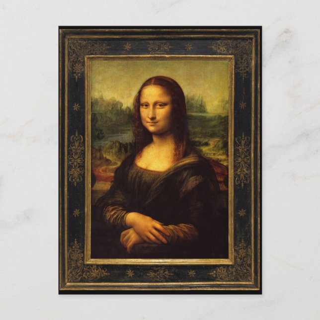 Carte Postale Mona Lisa par Leonardo da Vinci (Devant)