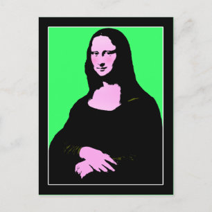 Carte Postale Mona Lisa Pop Art Style