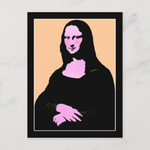 Carte Postale Mona Lisa Pop Art Style
