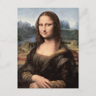 Carte Postale Mona Lisa Portrait / Peinture