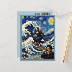 Carte Postale Mona Lisa Réinventée Voyage