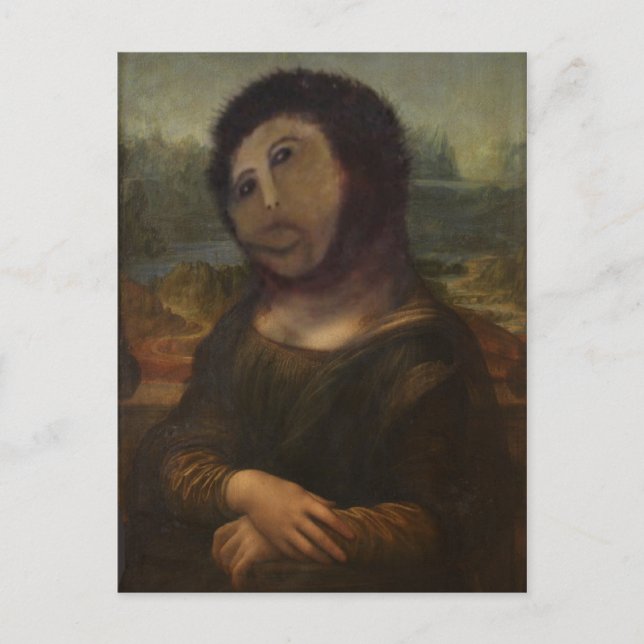 Carte Postale Mona Lisa restaurée (Devant)