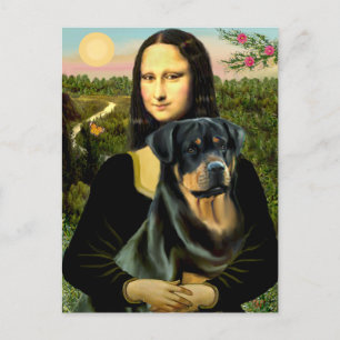 Carte Postale Mona Lisa - Rottweiler (#3)