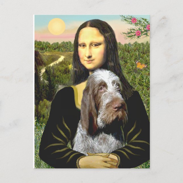 Carte Postale Mona Lisa - Spinone italienne (roan 10) (Devant)