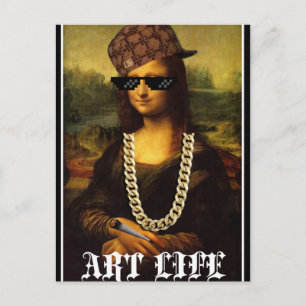 Carte Postale Mona Lisa Thug Life Art Life