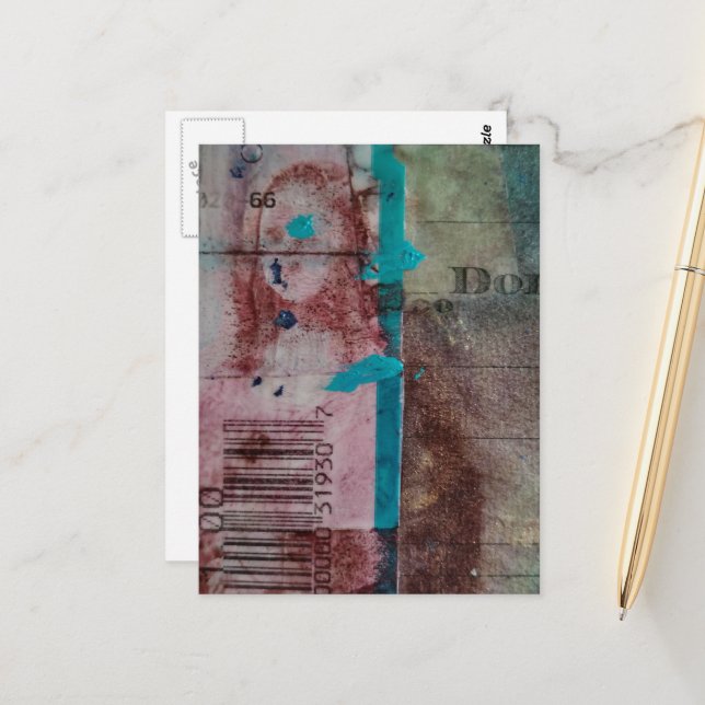 Carte Postale Mona Mixte Média (Devant/Arrière en situation)