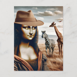 Carte Postale Mona part en safari