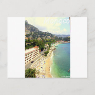 Carte Postale Monaco Beach