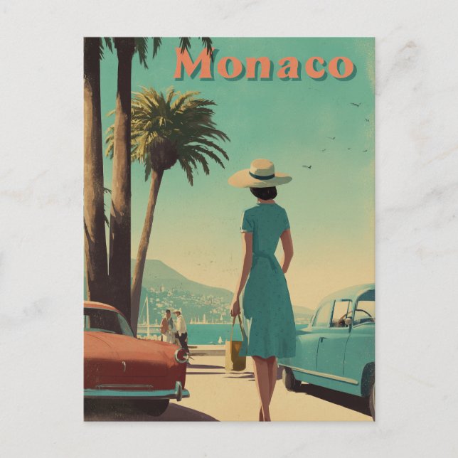 Carte Postale Monaco les années 50 vintage (Devant)