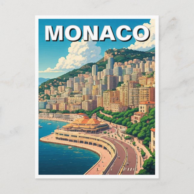 Carte Postale Monaco Monte Carlo Europe Travel (Devant)