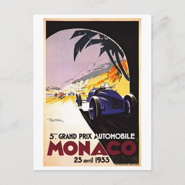 Carte Postale Monaco vintage - (Devant)