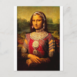Carte Postale Monalisa royal indien