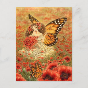 Carte postale Monarch Butterfly Fairy