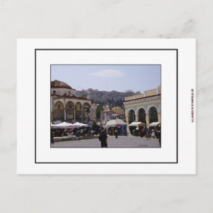 Carte Postale Monasteraki Square in Athens, Greece