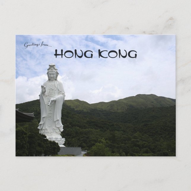 Carte Postale Monastère bouddhiste Guan Yin Tsz Shan Hong Kong (Devant)