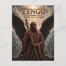 Monastère de Corbeau Tengu Cinéma Sombre