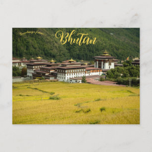 Carte Postale Monastère de Dzong au Bhoutan