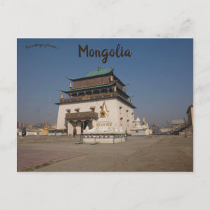 Carte Postale Monastère de Gandantegchinlen en Mongolie