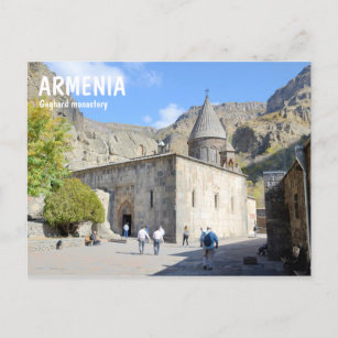 Carte Postale Monastère de Geghard en Arménie
