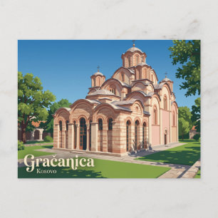 Carte Postale Monastère de Gračanica Kosovo