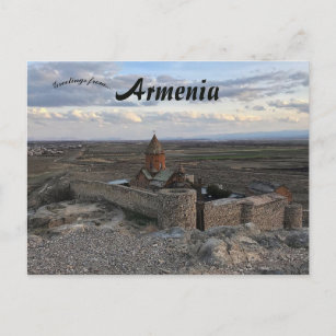 Carte Postale Monastère de Khor Virap en Arménie