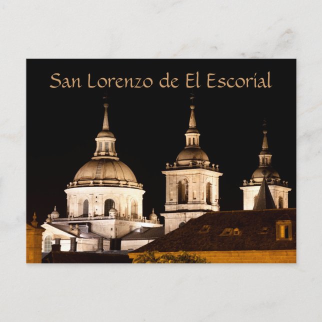 Carte Postale Monastère de San Lorenzo de El Escorial, Espagne (Devant)