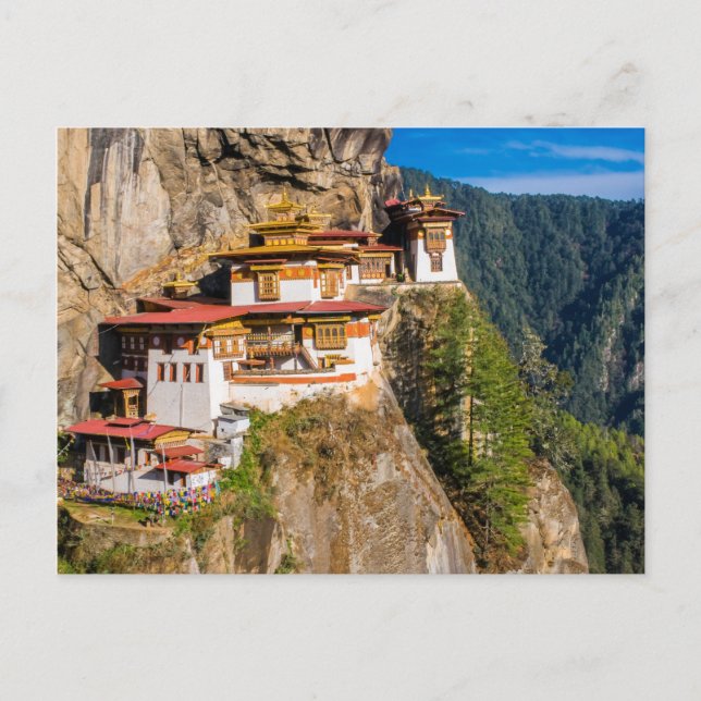 Carte Postale Monastère de Tiger Nest (Devant)