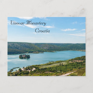Carte Postale Monastère de Visovac à Krka NP - Croatie