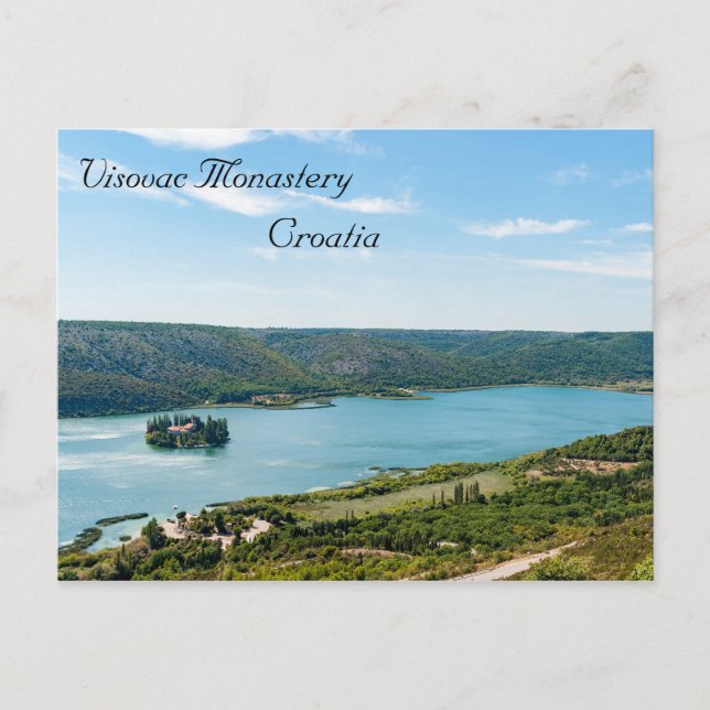 Carte Postale Monastère de Visovac à Krka NP - Croatie (Devant)