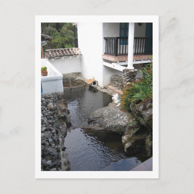 Carte Postale Monastère Pool Venezuela Andes Montagnes (Devant)