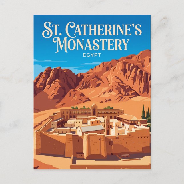 Carte Postale Monastère Sainte-Catherine d'Égypte (Devant)