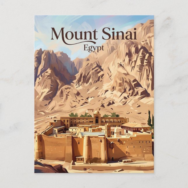 Carte Postale Monastère Sainte-Catherine Égypte (Devant)