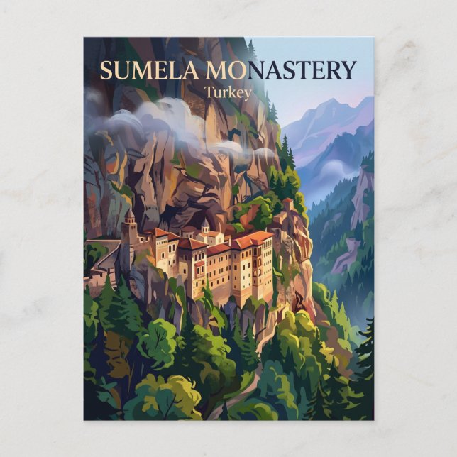 Carte Postale Monastère Sumela Turquie (Devant)