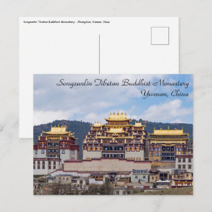 Carte Postale Monastère Tibétain de Songzanlin - Yunnan, Chine