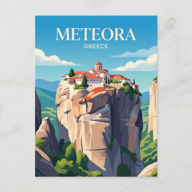 Carte Postale Monastères de Météora Grèce (Devant)