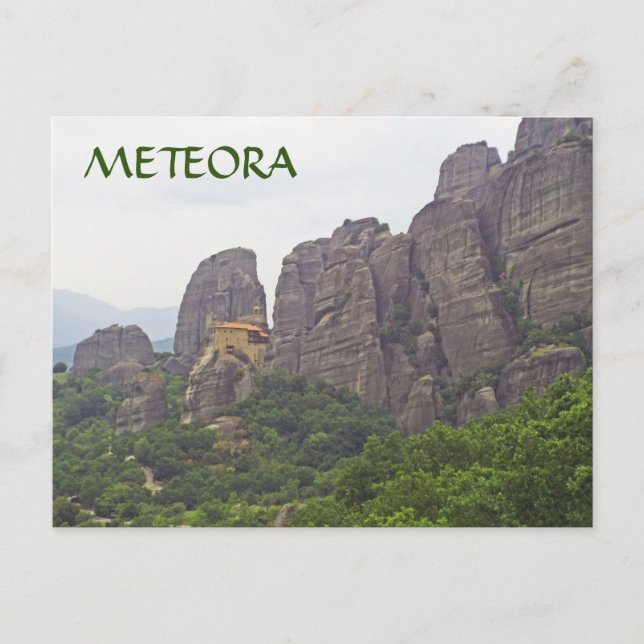 CARTE POSTALE MONASTÈRES DE METEORA, GRÈCE (Devant)