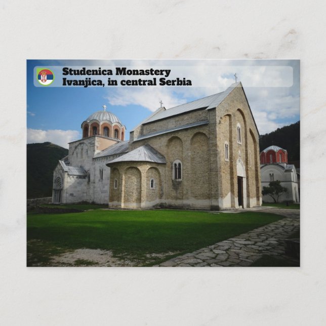 Carte Postale MONASTÈRES SERBES - Monastère de Studenica (Devant)