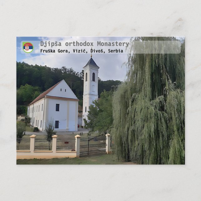 Carte Postale MONASTÈRES SERBES - Monastère orthodoxe de Djipša  (Devant)