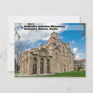Carte Postale MONASTÈRES SERBES Monastère orthodoxe de Gračanica