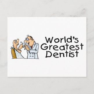 Carte Postale Monde le plus grand dentiste