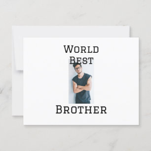 Carte Postale Monde meilleur frère ajouter nom texte sport texte